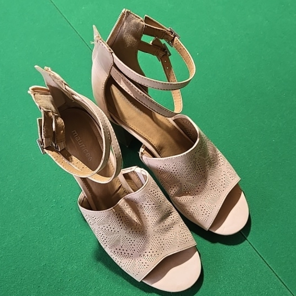 Maurices Blush Ankle Strap Heels